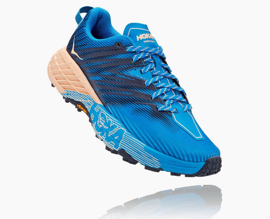 Hoka One One Spor Ayakkabı Kadın Mavi - Speedgoat 4 - PT8054973